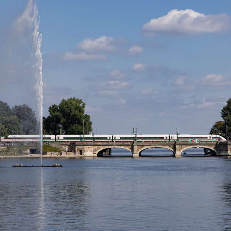 Lombardsbrücke, Hamburg, Deutschland
