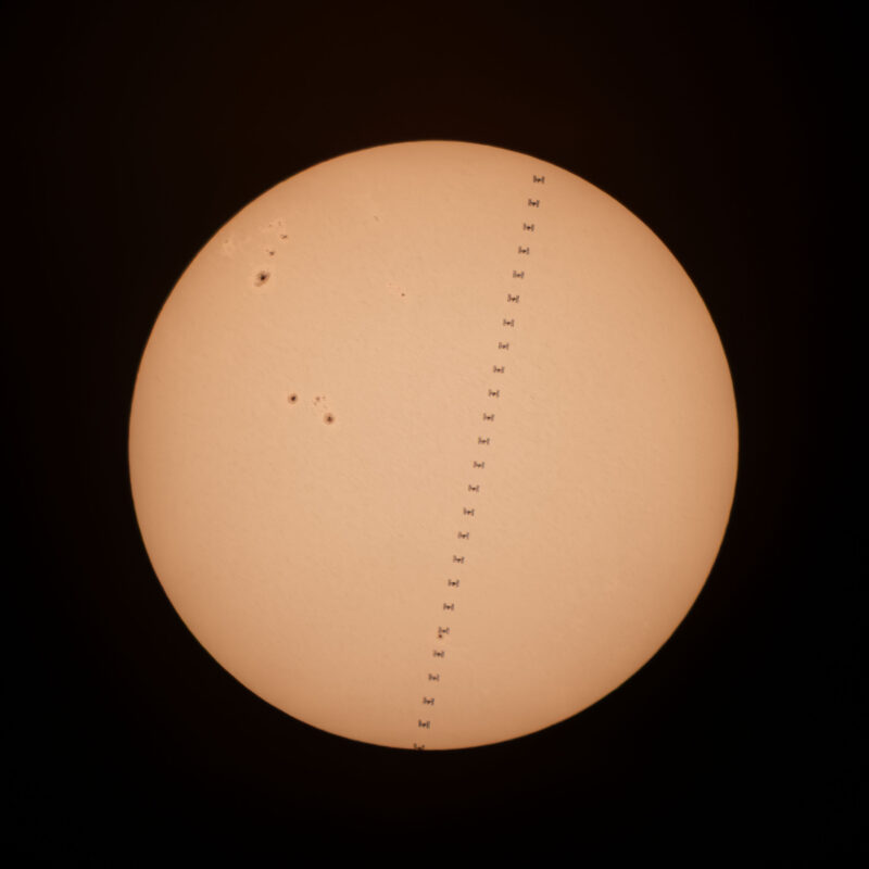ISS-Transit am 25. Mai 2026 - Foto vom Standpunkt Schwabach Flugplatz